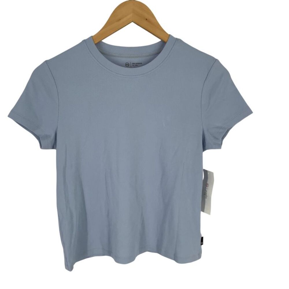 AG Women Sadie Crew Cropped Tee Blue M